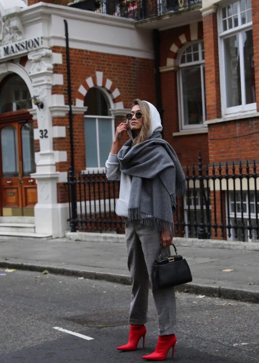 Hoodie & Sock Boots in London